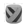 Stool Relous Inart natural 100% jute D37x39cm