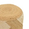 Stool Elision Inart natural-beige 100% jute D38x38cm