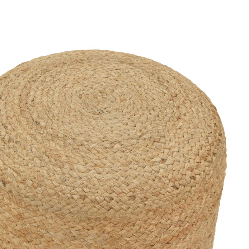 Stool Ovious Inart beige 100% jute 40x40x40cm Stool Ovious Inart beige 100% jute 40x40x40cm