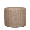 Axar Inart jute stool in natural shade D40x40cm