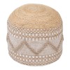 Pallo Inart pouf-stool, jute-cotton in natural shade, F40x30cm