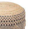 Bangku Inart pouf-stool, jute-cotton in natural shade, F45x30cm