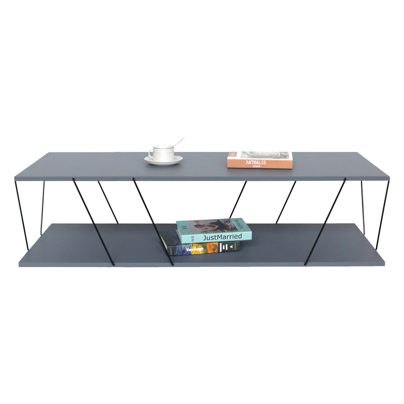 Coffee table Tars pakoworld grey-black 120z48z30cm Coffee table Tars pakoworld grey-black 120z48z30cm