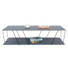 Coffee table Tars pakoworld grey-black 120z48z30cm