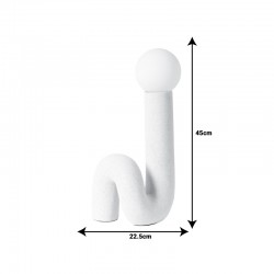 Table lamp Artole Inart G9 white-black ceramic 22.5x16.5x45cm Table lamp Artole Inart G9 white-black ceramic 22.5x16.5x45cm