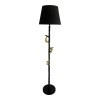 Floor  lamp Zacro Inart E27 black-gold metal D37x164.5cm