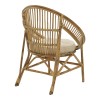 Blore Inart armchair natural wood 70x58x81cm