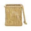 Laundry basket Dremia Inart 2 pieces set natural bamboo