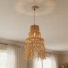 Ceiling lamp Nairan Inart E27 natural D30x125cm