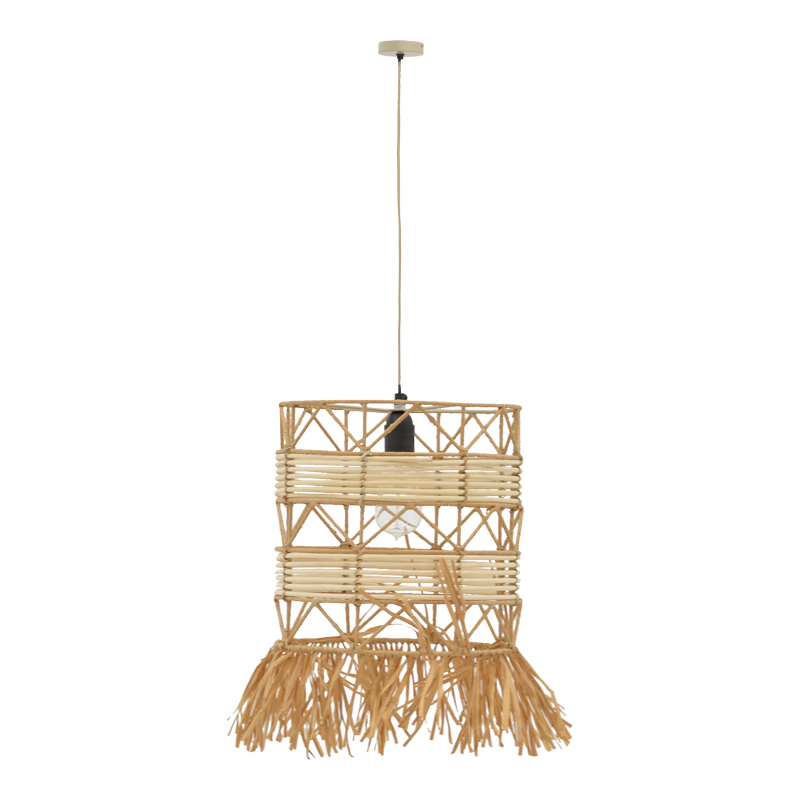 Ceiling lamp Crossio Inart E27 natural D30x110cm Ceiling lamp Crossio Inart E27 natural D30x110cm