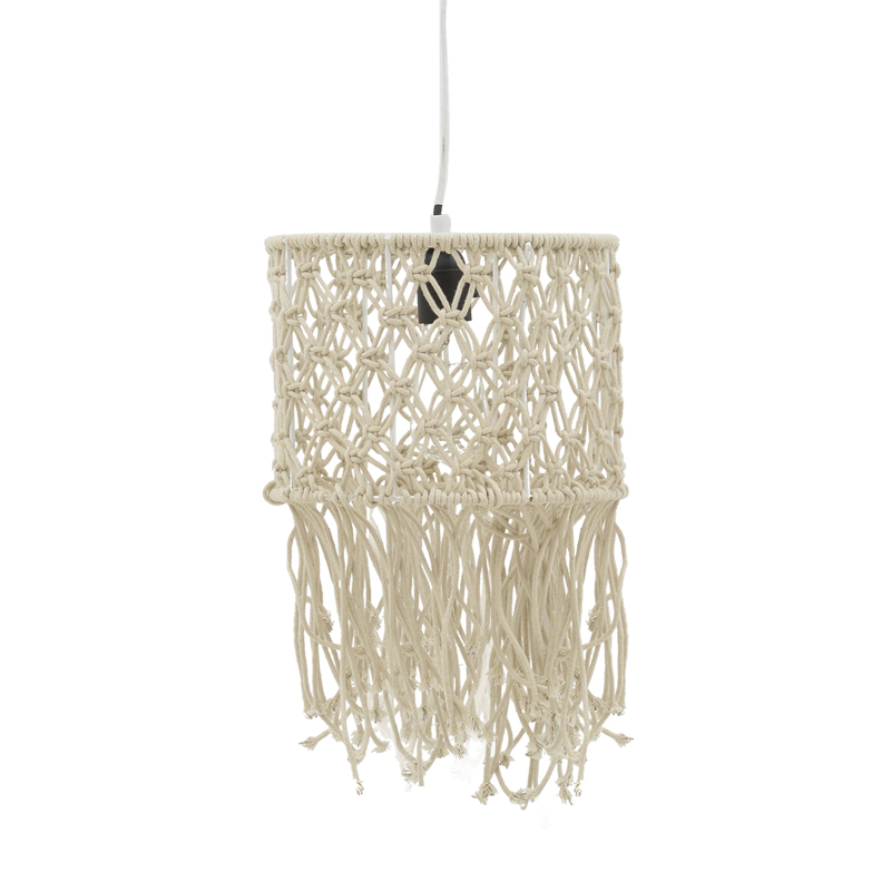 Ceiling lamp Zelian Inart E27 natural Φ25x100cm Ceiling lamp Zelian Inart E27 natural Φ25x100cm
