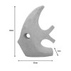 Table decoration fish Lakol Inart white terracotta 25x7x33cm