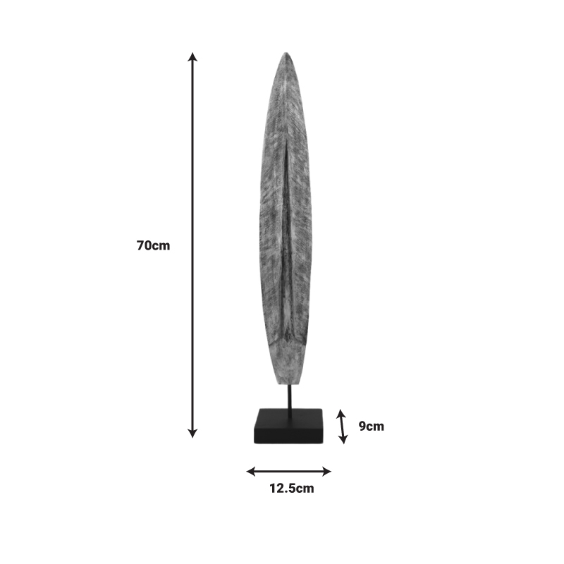 Table decoration Thalon Inart natural mango wood-iron 12.5x9x70cm Table decoration Thalon Inart natural mango wood-iron 12.5x9x70cm