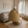 Lamper Inart natural wicker ceiling light D30x82cm