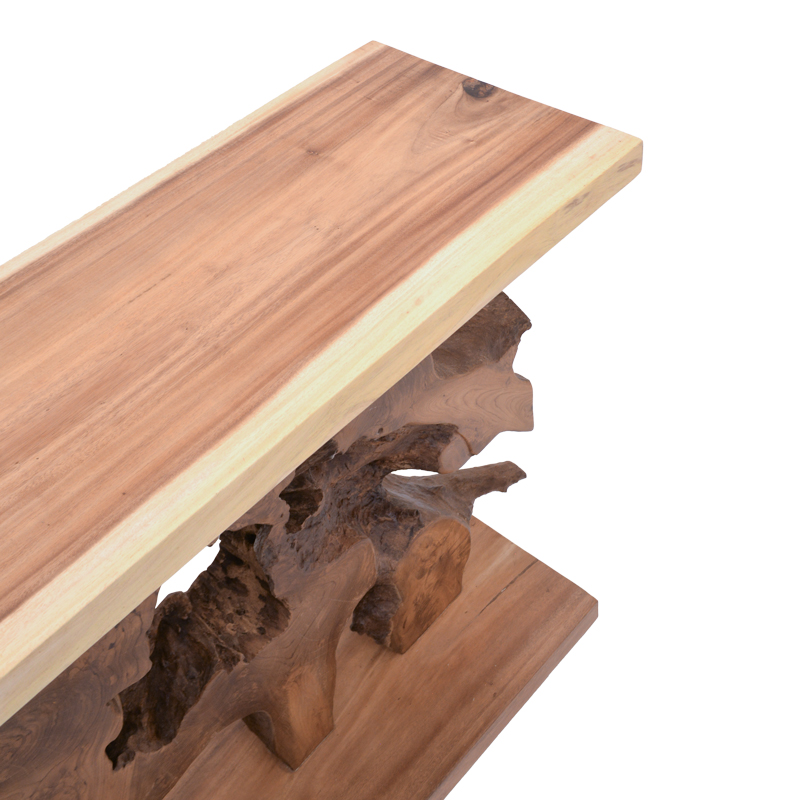 Nasiol Inart console natural solid teak wood 120x40x75cm Nasiol Inart console natural solid teak wood 120x40x75cm