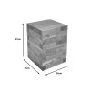 Βοηθητικό τραπέζι Werzy Inart φυσικό μασίφ ξύλο teak 35x35x49εκ