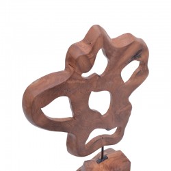 Table decoration Strab Inart natural wood teak-metal 49x15x70cm Table decoration Strab Inart natural wood teak-metal 49x15x70cm