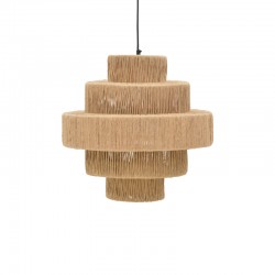 Ceiling light Spelo Inart brown press papier-iron D51x148cm Ceiling light Spelo Inart brown press papier-iron D51x148cm