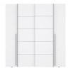 Ντουλάπα ρούχων Lamore pakoworld τετράφυλλη λευκό μελαμίνης 200x61.5x210.5εκ