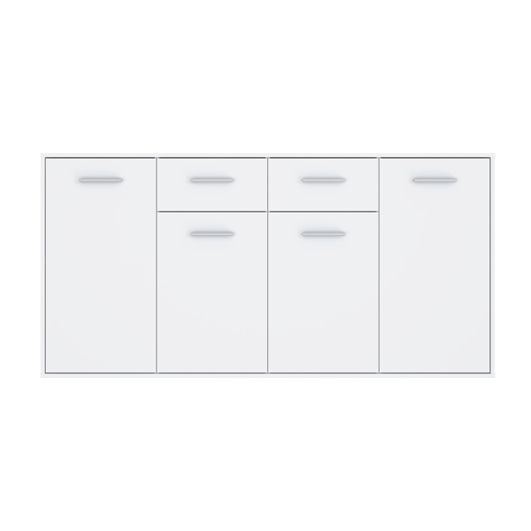 Drepen pakoworld melamine buffet in white color 162.3x34.2x81.7cm