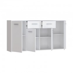 Drepen pakoworld melamine buffet in white color 162.3x34.2x81.7cm Drepen pakoworld melamine buffet in white color 162.3x34.2x81.7cm