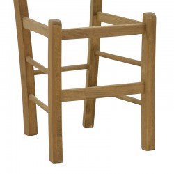 Καρέκλα καφενείου Seimi pakoworld χιαστή καρυδί ξύλο 42x40x89εκ