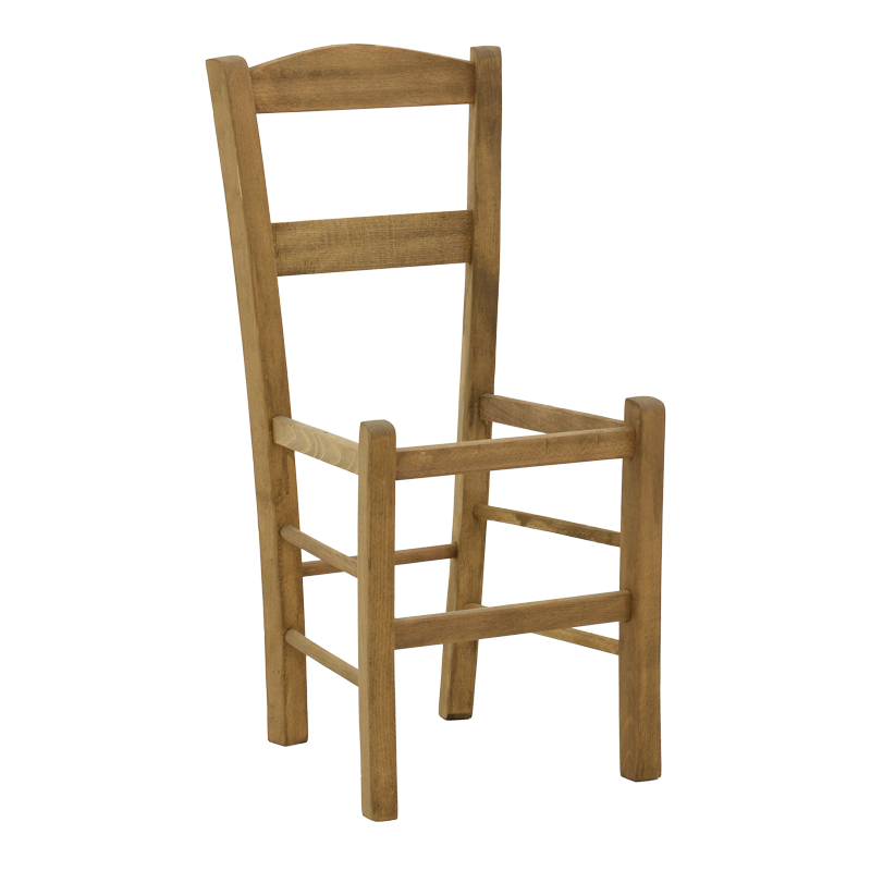 Coffee shop nice chair Syros pakoworld walnut wood 42x40x89cm Coffee shop nice chair Syros pakoworld walnut wood 42x40x89cm