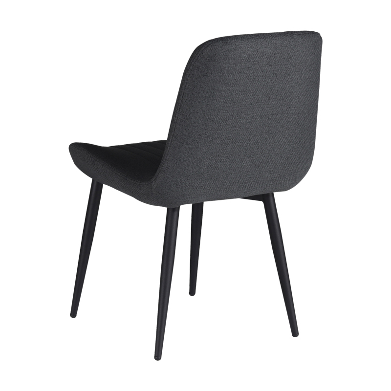 Καρέκλα Versa pakoworld ανθρακί ύφασμα-πόδι μαύρο μέταλλο 54x63.5x84εκ
