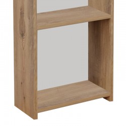 Βιβλιοθήκη Courtnai pakoworld oak μελαμίνης 40x19.5x170εκ