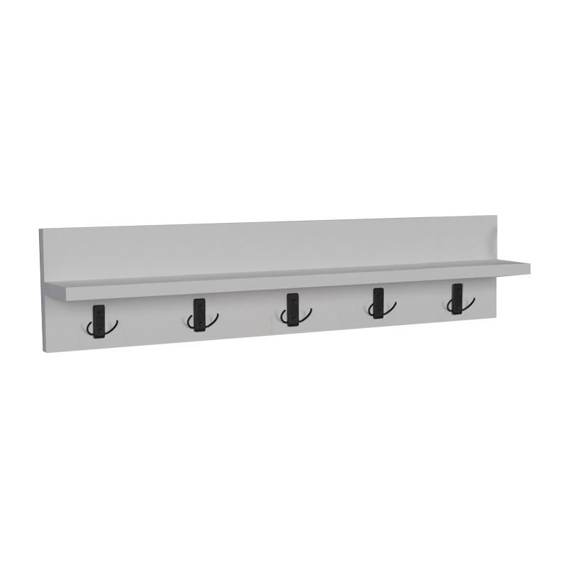 Wall shelf Esform pakoworld white melamine 80x11x18cm Wall shelf Esform pakoworld white melamine 80x11x18cm