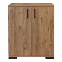 Cabinet Yven pakoworld oak melamine 65x32x83cm Cabinet Yven pakoworld oak melamine 65x32x83cm