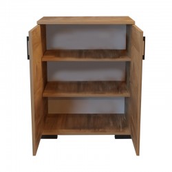 Cabinet Yven pakoworld oak melamine 65x32x83cm Cabinet Yven pakoworld oak melamine 65x32x83cm