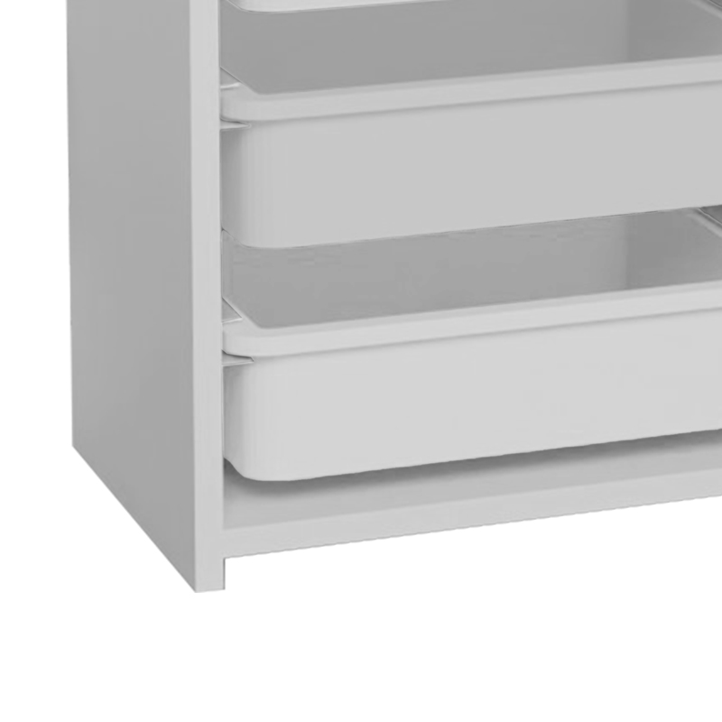 Cabinet with baskets Toily pakoworld white melamine 45x30x75cm Cabinet with baskets Toily pakoworld white melamine 45x30x75cm