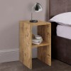 Deseo pakoworld bedside table in oak shade 30x30x60cm