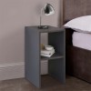 Deseo pakoworld bedside table in anthracite shade 30x30x60cm