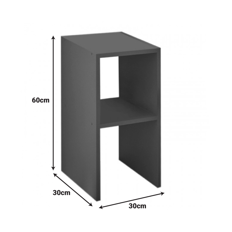 Deseo pakoworld bedside table in anthracite shade 30x30x60cm Deseo pakoworld bedside table in anthracite shade 30x30x60cm
