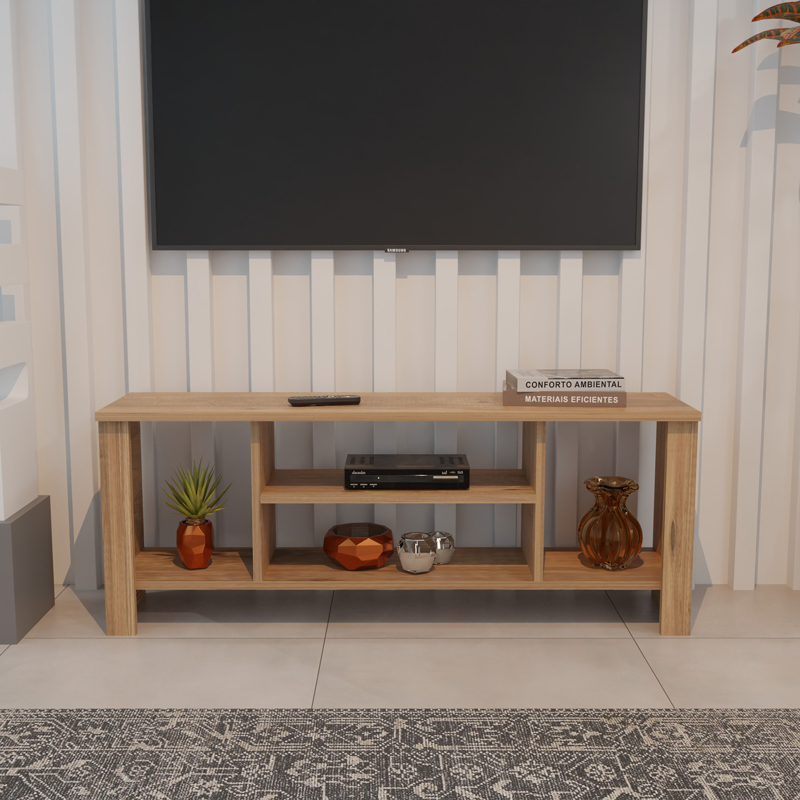 Seref pakoworld tv unit in oak color 120x30x47cm Seref pakoworld tv unit in oak color 120x30x47cm