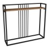 Convida pakoworld console table oak with black metal frame 100x25x90cm