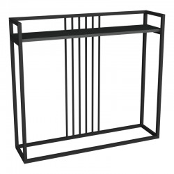 Convida pakoworld console table anthracite with black metal frame 100x25x90cm