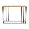 Κονσόλα Cansbia pakoworld oak με μαύρο μέταλλο 100x25x75εκ
