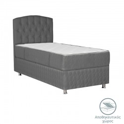 Bed Lanse pakoworld with storage store velvet dark grey 120x200cm Bed Lanse pakoworld with storage store velvet dark grey 120x200cm