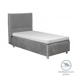 Bed Rizko pakoworld with storage space grey 120x200cm Bed Rizko pakoworld with storage space grey 120x200cm