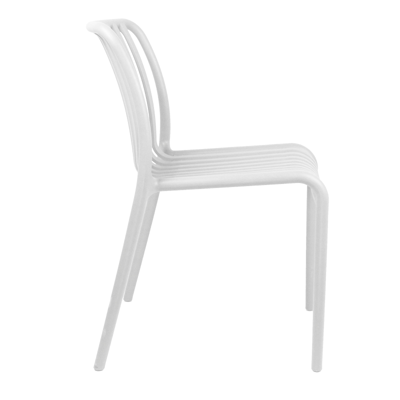 Zoi pakoworld pp chair in white shade 42x58x79cm Zoi pakoworld pp chair in white shade 42x58x79cm