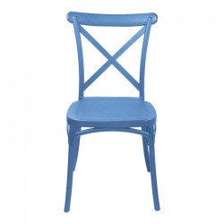 Crossie pakoworld pp chair in blue shade 38x46.5x82cm Crossie pakoworld pp chair in blue shade 38x46.5x82cm