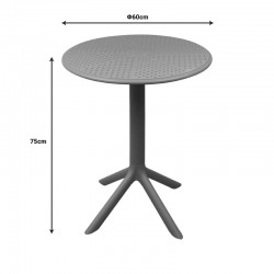 Merkon pakoworld pp table in white shade D60x75cm Merkon pakoworld pp table in white shade D60x75cm