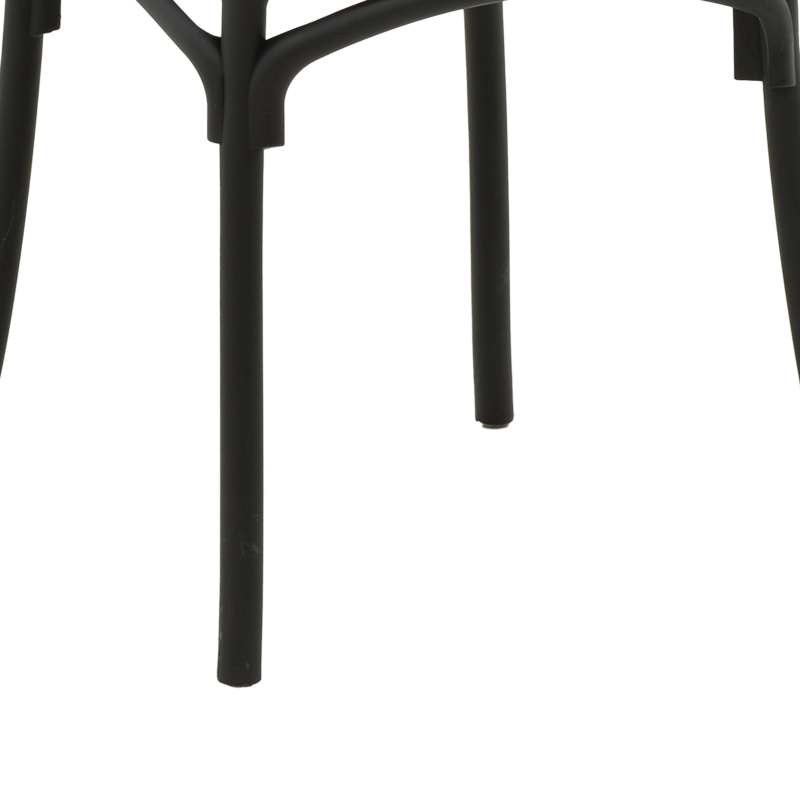 Crossie chair pakoworld pp in dark grey shade 38x46.5x82cm Crossie chair pakoworld pp in dark grey shade 38x46.5x82cm