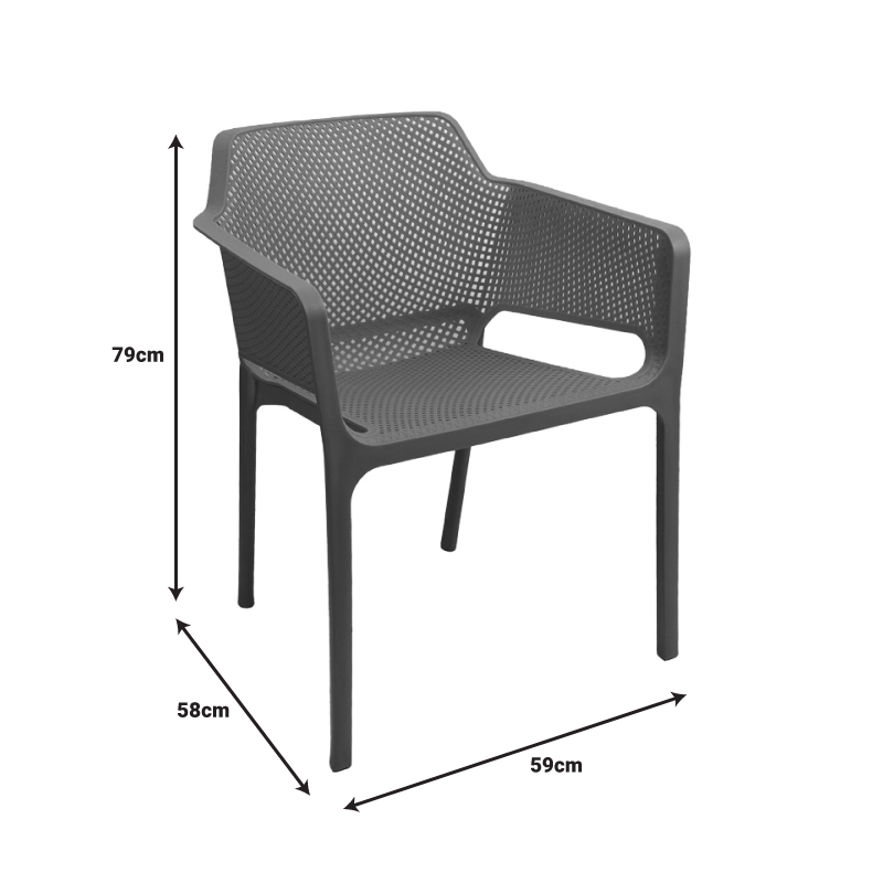 Oviez pakoworld pp armchair in cappuccino shade 59x58x79cm Oviez pakoworld pp armchair in cappuccino shade 59x58x79cm