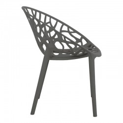 Daren pakoworld pp armchair in anthracite shade 59x60x79.5cm Daren pakoworld pp armchair in anthracite shade 59x60x79.5cm