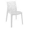 Hush stackable pakoworld pp chair in white color 41x53x80.5cm