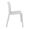 Hush stackable pakoworld pp chair in white color 41x53x80.5cm